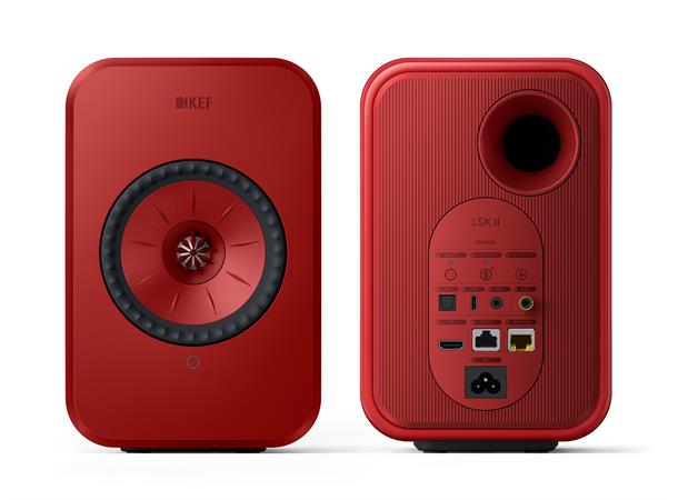 KEF LSX II Rød Aktive trådløse høyttalere