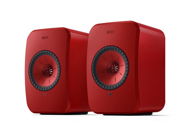 KEF LSX II Rød Aktive trådløse høyttalere