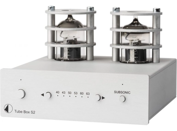 Pro-Ject Tube Box S2 - Sølv MM/MC RIAA-trinn 