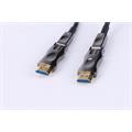 YD Electronics Optisk HDMI 2.0 HDMI-kabel med avtagbar plugg - 20 meter