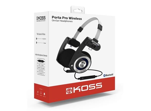 Koss Porta Pro Wireless - Sort On-ear trådløse hodetelefoner 
