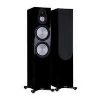 Monitor Audio Silver 500 7G Gulvstående høyttalere - Sort høyglans