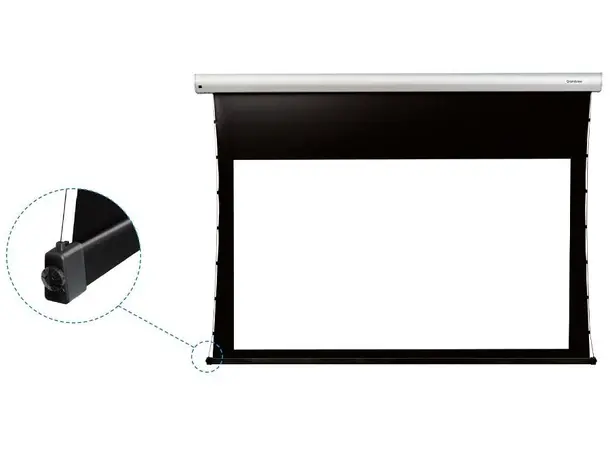 Grandview Cyber 4K Tab Tension - Sort Motorisert lerret 294x166 (133") 