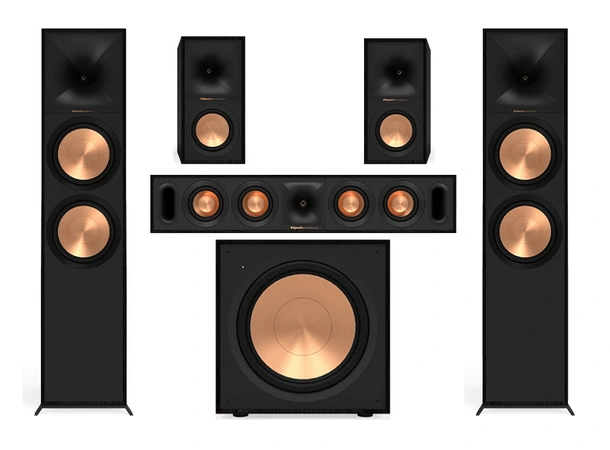 Klipsch Reference II R-800F 5.1 Hjemmekinohøyttalere - Sort 