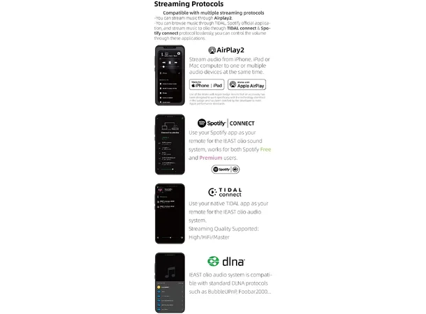 Klipsch The Fives + Oliostream - valnøtt Aktive høyttalere og streamer 