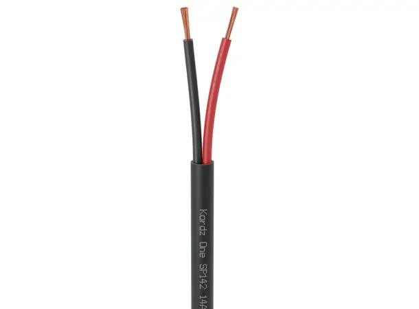 Kordz ONE SP142 14AWG 2 leder - sort OFC høyttalerkabel, 2,5kvmm, 82 strand 