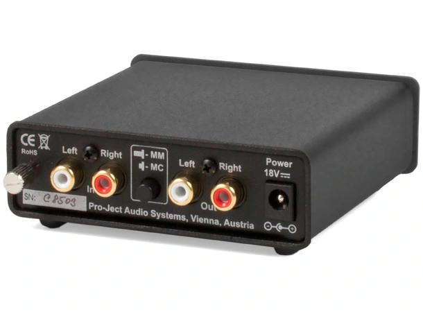 Pro-Ject Phono Box - Sort MM/MC RIAA-trinn 