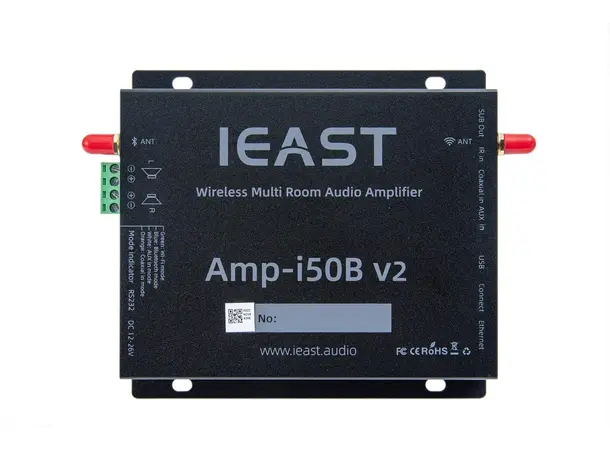 iEast AMP-i50B V2 StreamAmp, 2x50 watt Stereoforsterker med streamer 