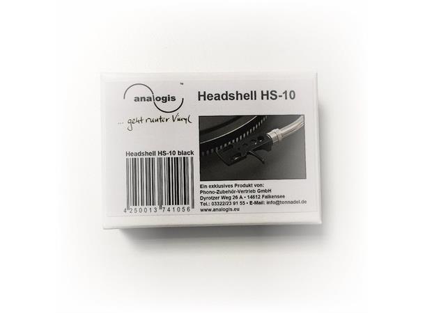 Analogis HS-10 pickup headshell Technics SME bajonettfatning - Sort