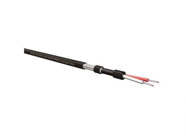VdH D-501 Silver Hybr.TAC-RCA, 1,0m DIN-RCA tonearmskabel, Cr.Silver 