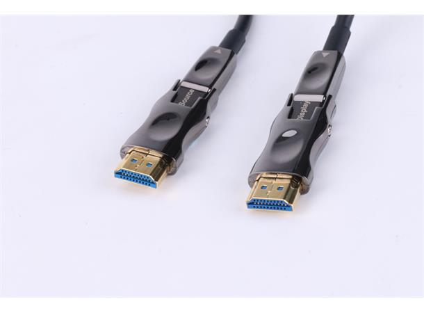 YD Electronics Optisk HDMI 2.0 Avtagbar plugg - 30 meter