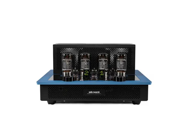 Audio Research I/50 rørforsterker, blå 2x50 watt, 2 par 6550WE, 4 innganger 