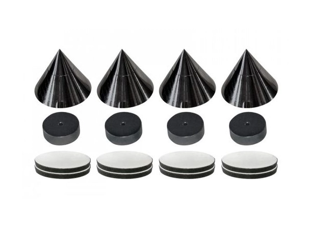 Dynavox Cone Spike 4 Pack Høyttaler tilbehør - Sort 