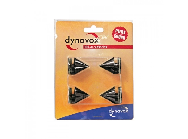 Dynavox Cone Spike 4 Pack Høyttaler tilbehør - Sort 