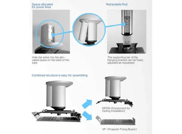 Grandview Projektor Takfeste C100 Takfeste til projektor 