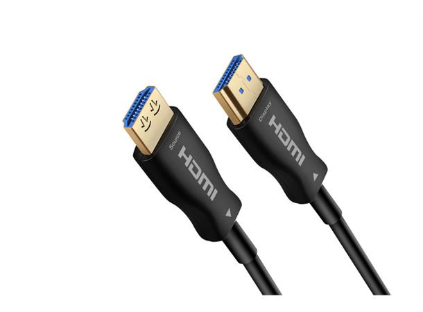 YD Electronics Optisk HDMI 2.0 HDMI-kabel med avtagbar plugg - 35 meter