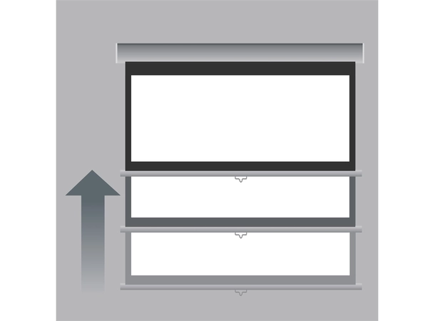 Grandview Cyber - Hvit Nedtrekkslerret 203 x 114 cm (92") 