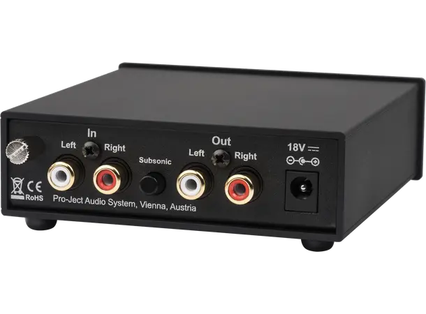 Pro-Ject Phono Box S2 Ultra - Sort MM/MC RIAA-trinn 