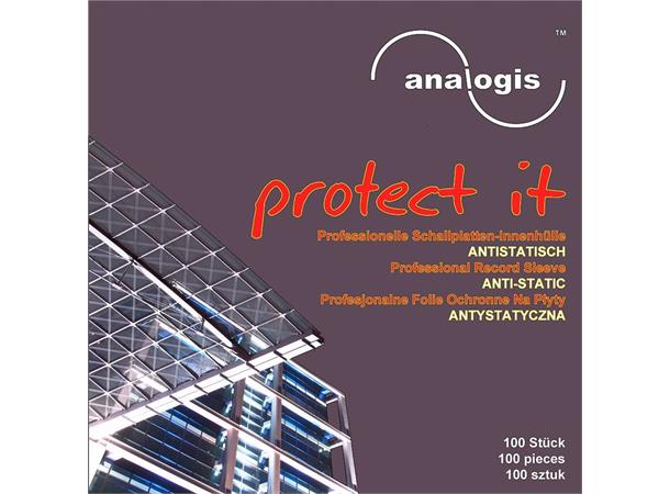 Analogis protect it Antistatiske LP innercover - 100 stk