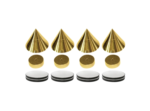 Dynavox Cone Spike 4 Pack Høyttaler tilbehør - Messing 