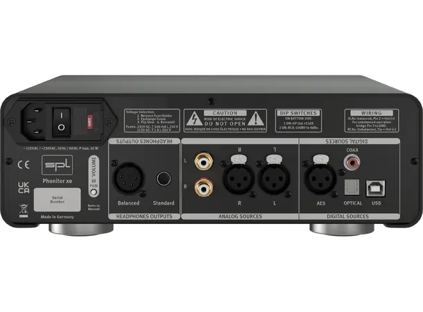 SPL Phonitor XE med DAC Hodetelefonforsterker med DAC 
