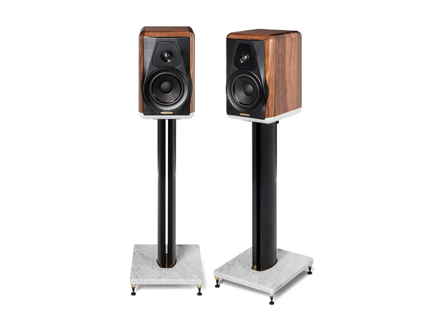 Sonus Faber Electa Amator III, valnøtt 2 veis høyttaler, inkludert stativ 