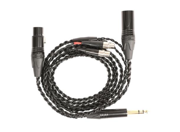 Audeze LCD kabel 2x mini XLR til 4pinXLR 2 x mini-XLR - 4-pins XLR m adapter 6,3 