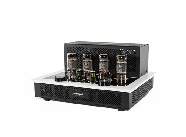 Audio Research I/50 rørforsterker, hvit 2x50 watt, 2 par 6550WE, 4 innganger 