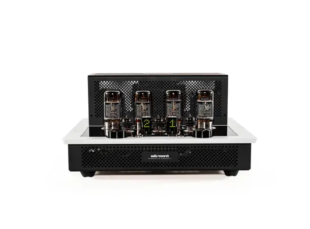 Audio Research I/50 rørforsterker, hvit 2x50 watt, 2 par 6550WE, 4 innganger 