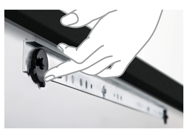 Grandview EDGE 4K UHD 29mm - Grå Rammespent lerret 234x132 (106") 