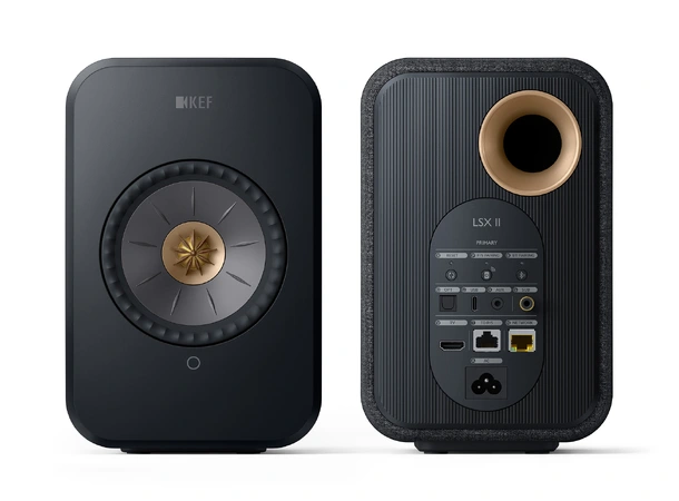 KEF LSX II - Sort Aktive høyttalere 
