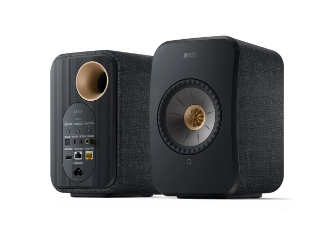 KEF LSX II - Sort Aktive høyttalere 