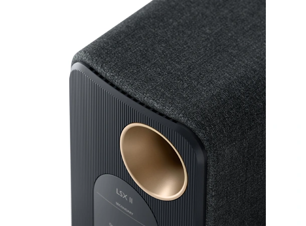 KEF LSX II - Sort Aktive høyttalere 