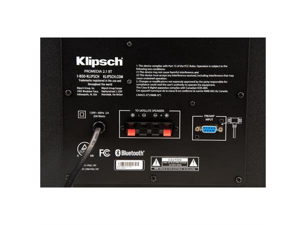 Klipsch PRO MEDIA 2.1 BT -  PC-høyttaler med subwoofer