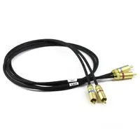 VdH D-502 Hybrid, RCA-RCA, 1,0m RCA-RCA tonearmskabel, sølv OFC