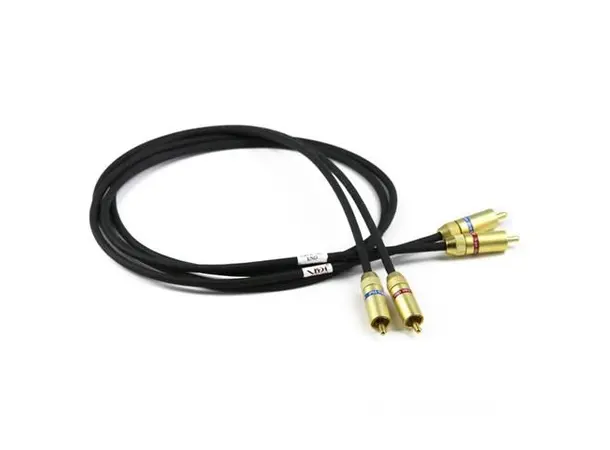 VdH D-502 Hybrid, RCA-RCA, 1,0m RCA-RCA tonearmskabel, sølv OFC 