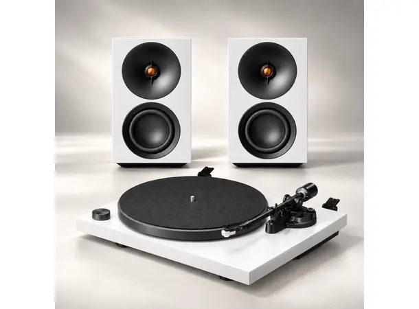 Cambridge Audio L/R S / Spira 1 - Hvit Aktive høyttalere og platespiller 