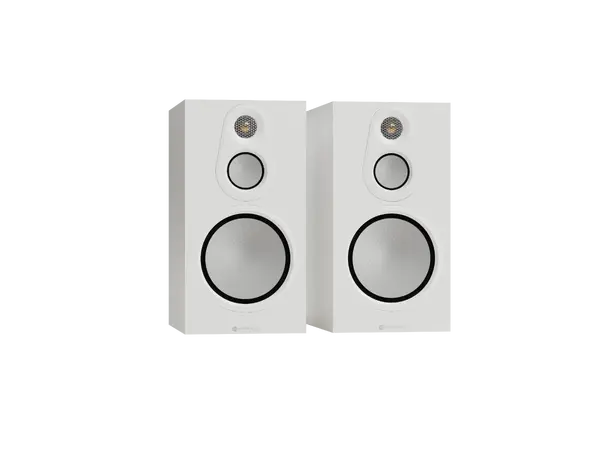 Monitor Audio Silver 100 8G - Matt hvit Stativhøyttalere, 3-veis 