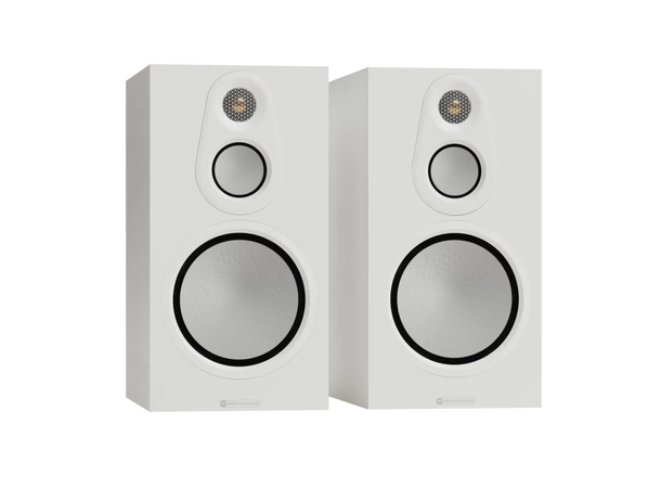 Monitor Audio Silver 100 8G - Matt hvit Stativhøyttalere, 3-veis 