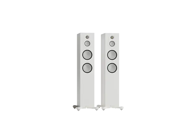Monitor Audio Silver 300 8G - Matt hvit Gulvstående vhøyttalere, 3-veis 