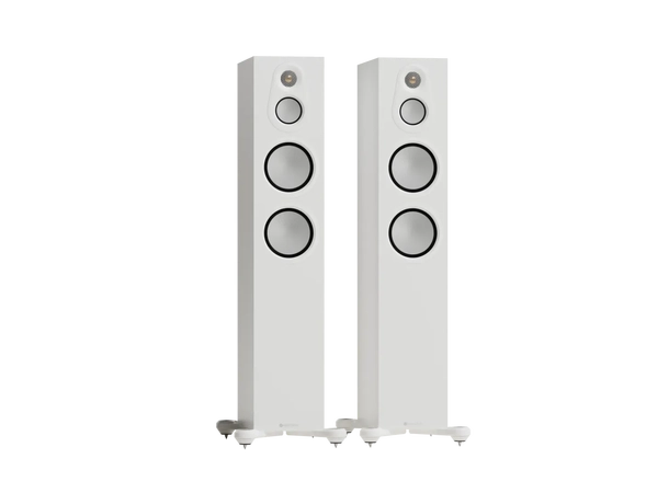 Monitor Audio Silver 300 8G - Matt hvit Gulvstående vhøyttalere, 3-veis 
