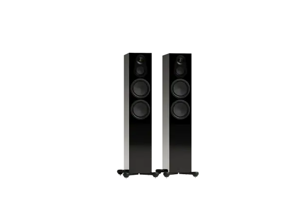 Monitor Audio Silver 300 8G - Sort piano Gulvstående vhøyttalere, 3-veis 