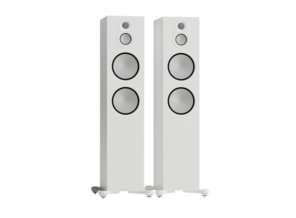 Monitor Audio Silver 500 8G - Matt hvit Gulvstående vhøyttalere, 3-veis 