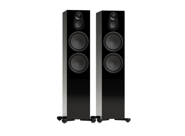 Monitor Audio Silver 500 8G - Sort piano Gulvstående vhøyttalere, 3-veis 