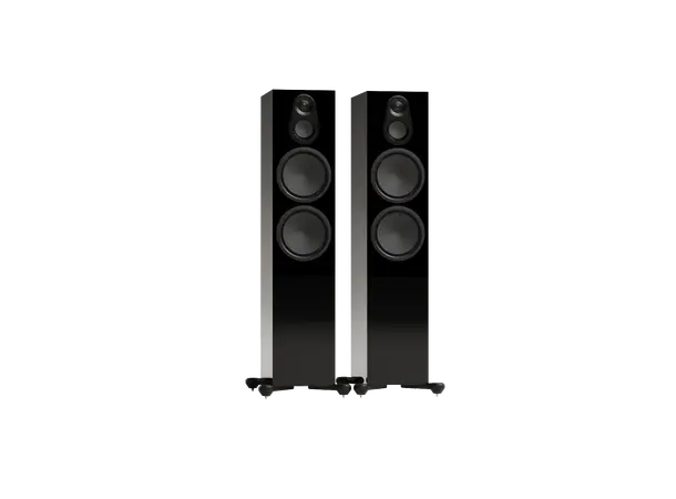 Monitor Audio Silver 500 8G - Sort piano Gulvstående vhøyttalere, 3-veis 