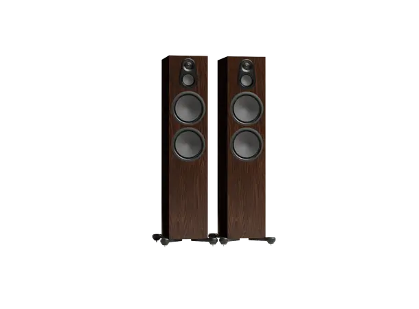 Monitor Audio Silver 500 8G - Valnøtt Gulvstående vhøyttalere, 3-veis 