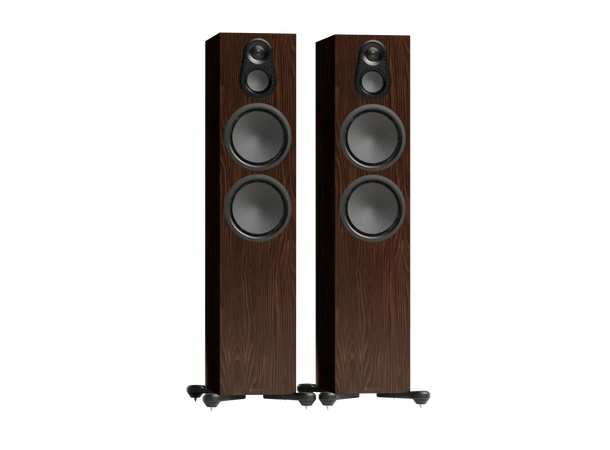 Monitor Audio Silver 500 8G - Valnøtt Gulvstående vhøyttalere, 3-veis 
