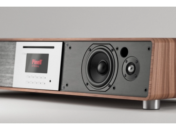 Pinell Supersound 901 - Valnøtt Dab-radio med CD, Bluetooth og Wi-Fi 