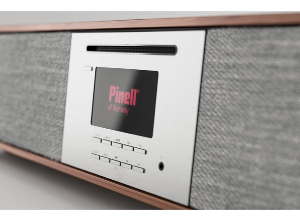 Pinell Supersound 901 - Valnøtt Dab-radio med CD, Bluetooth og Wi-Fi 