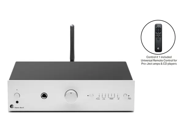 Pro-Ject Stereo Box E - Sølv Integrert forsterker med DAC og BT 